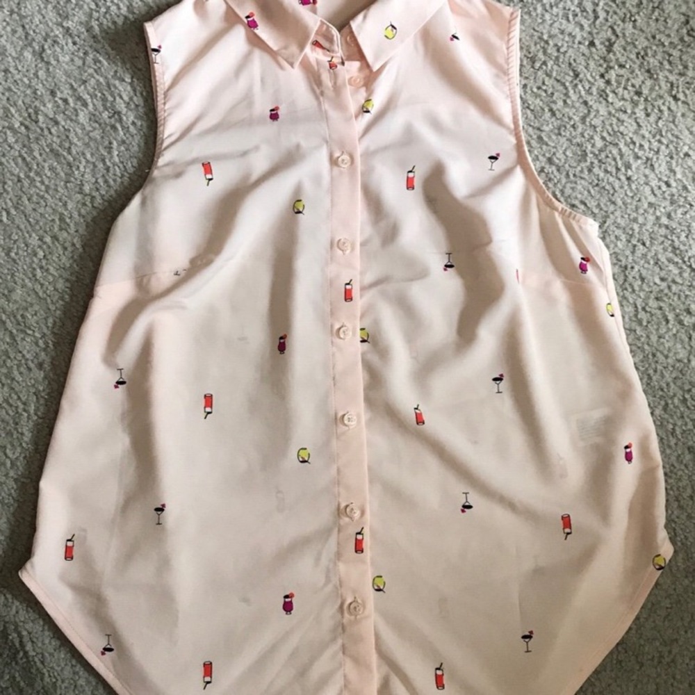 Sleeveless cocktail blouse
